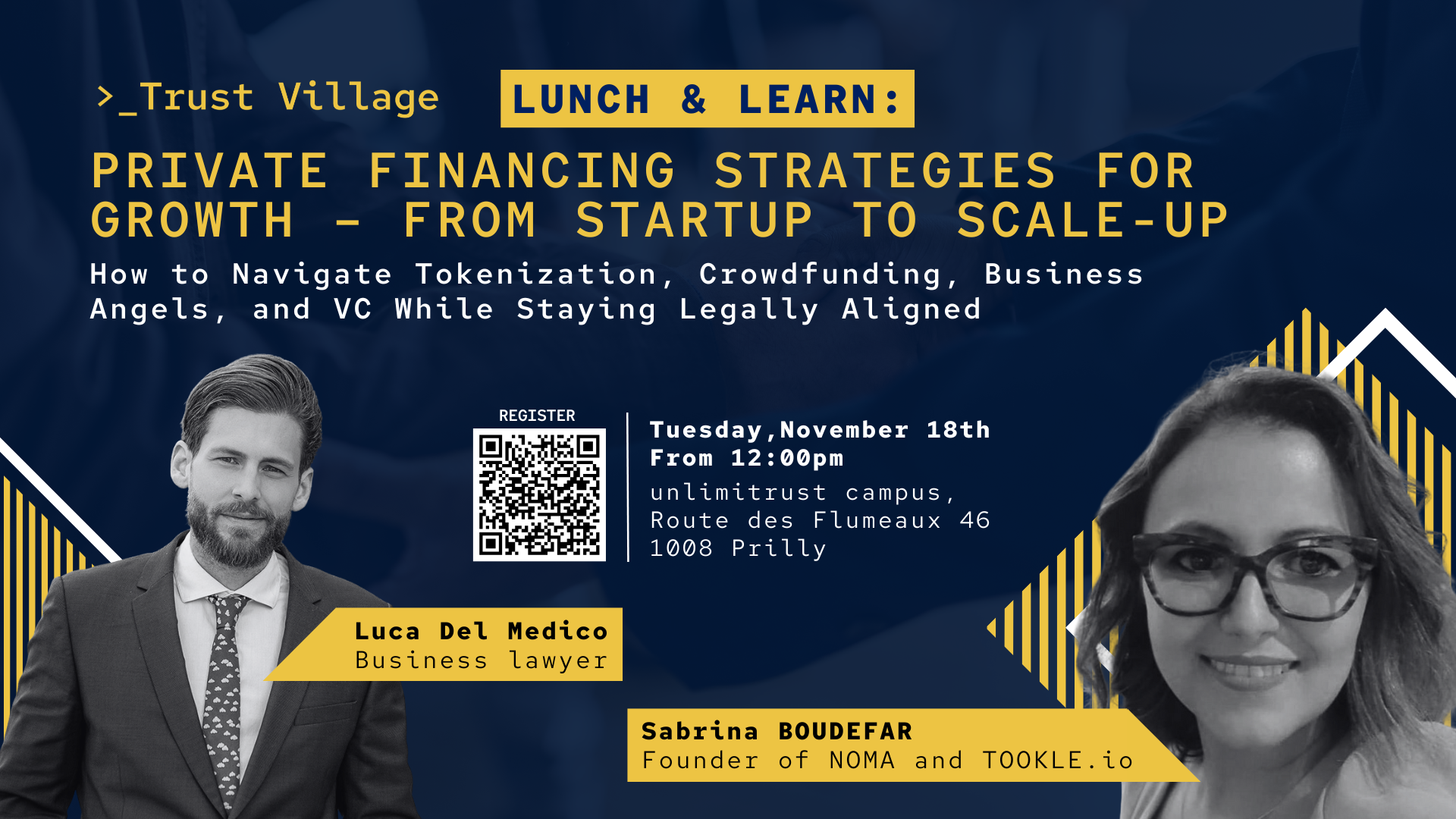 Lunch & Learn: Private Financing Strategies for Growth – From Startup to Scale-Up